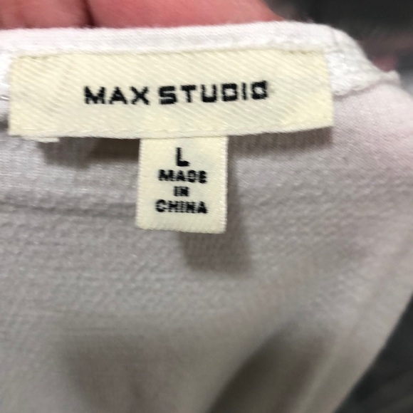 Max Studio Textured Flutter-sleeve Top - Picture 6 of 6